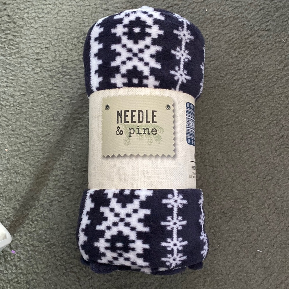 Needle and Pine Throw Blanket